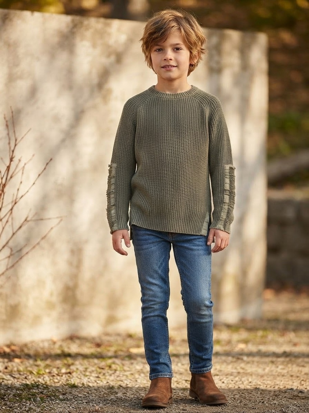 Zara Boys Knitwear “My Rules” Sweater | Size 8 / 128